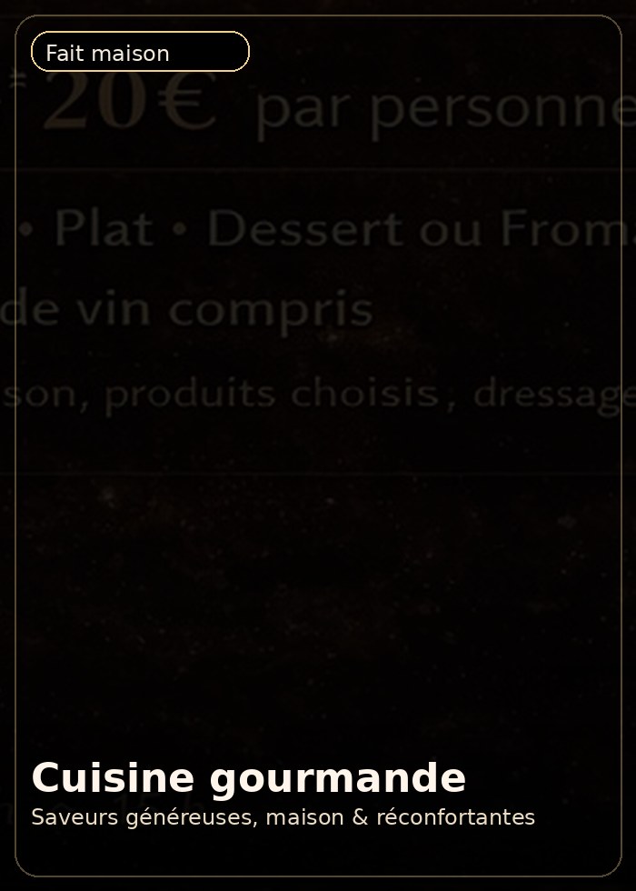 Cuisine gourmande